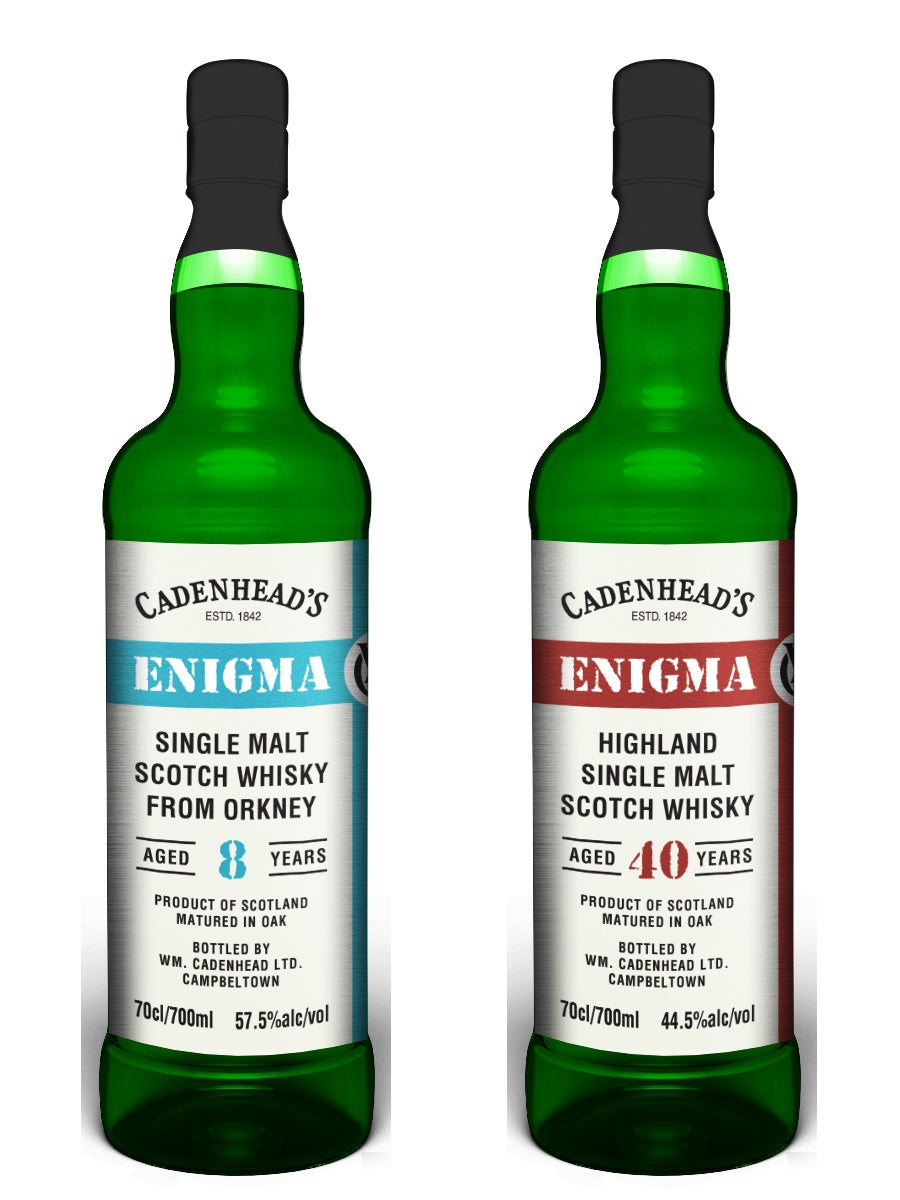 CADENHEAD'S ENIGMA 8年 オークニー シングルモルト Cadenhead Orkney 8yo (Enigma IND.1.B) & Cadenhead Highland 40yo