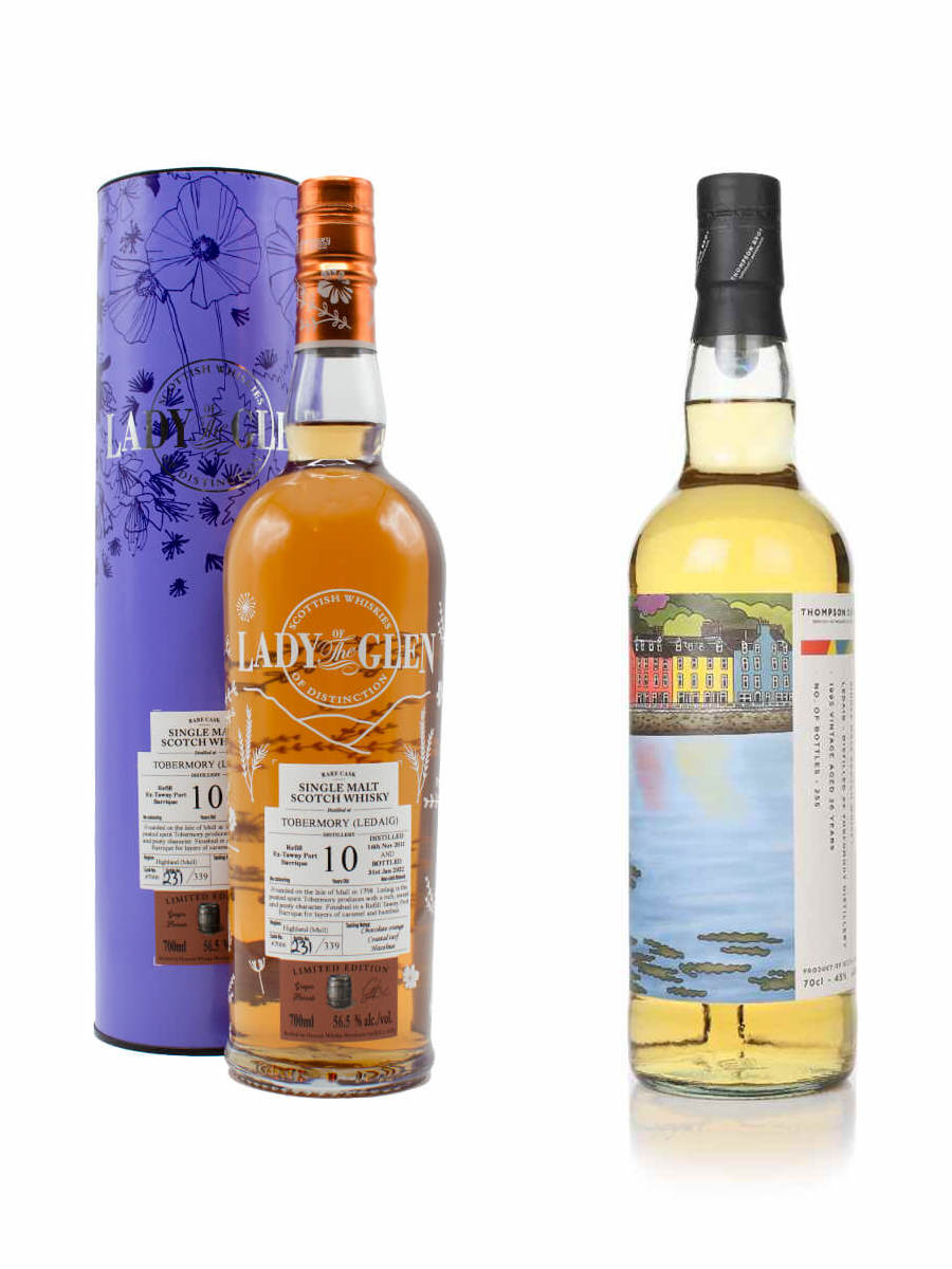 Thompson Brothers Ledaig 1995 26yo & Lady of the Glen Ledaig 10yo