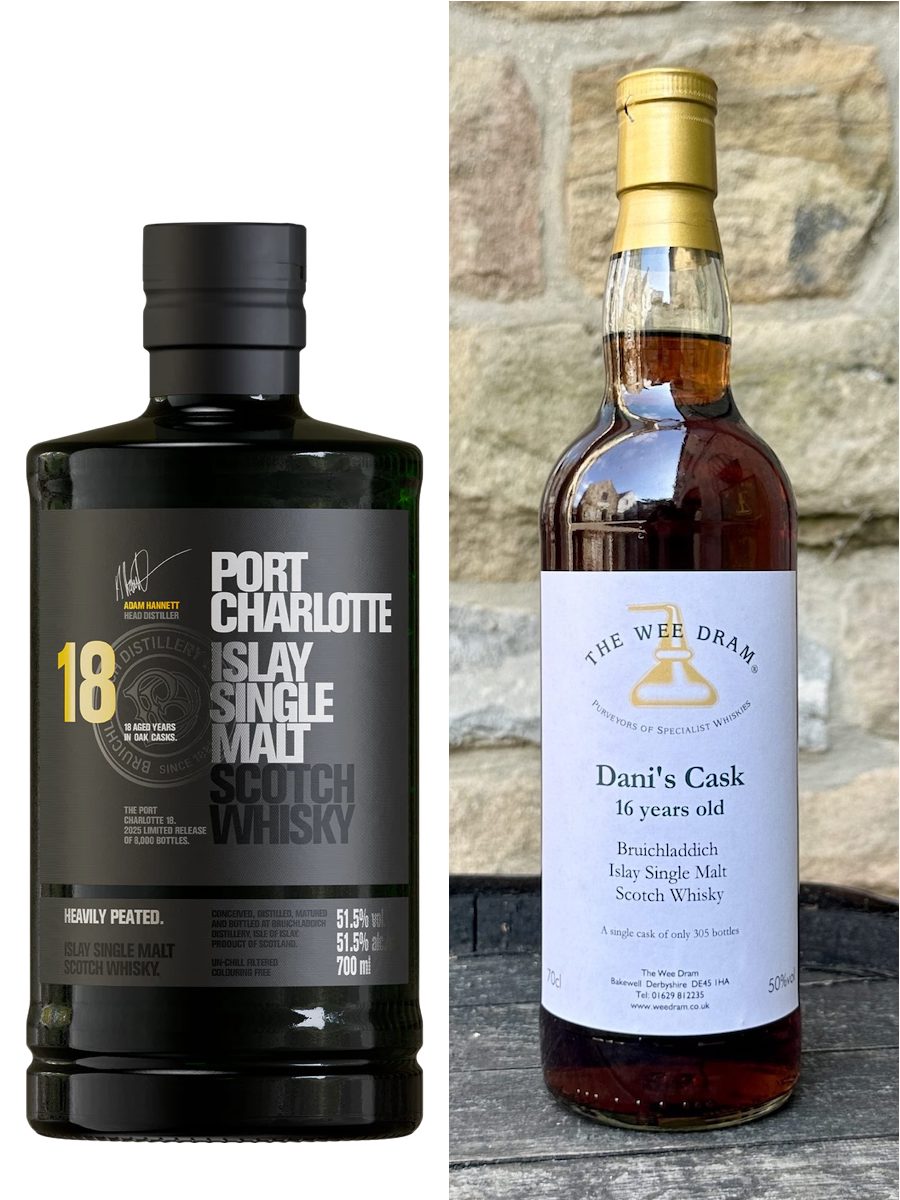Port Charlotte 18 Year Old (2025) & Dani's Cask Bruichladdich 16yo