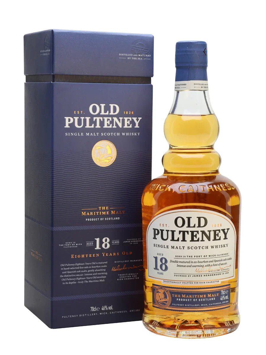 Old Pulteney 18年 スコッチウイスキー ギフトボックス付き Old Pulteney 18 (The Maritime Malt) – Two Whisky Bros