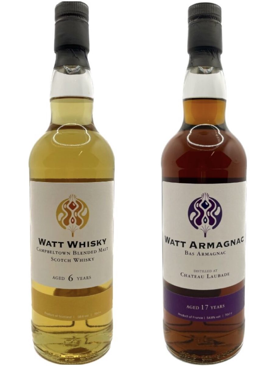 Watt Whisky 6yo blended malt (Campbeltown) & Watt Armagnac Watt Whisky 6yo blended malt (Campbeltown) & Watt Armagnac