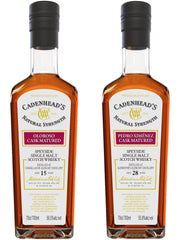Cadenhead Craigellachie-Glenlivet 15yo & Cadenhead Glenrothes-Glenlivet 28yo