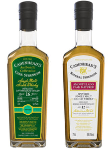 Cadenhead’s Dufftown-Glenlivet 16yo Authentic Collection January 2025 & Cadenhead’s Benriach-Glenlivet 12yo Authentic Collection January 2025