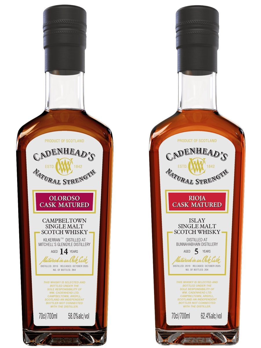 Cadenhead’s Kilkerran 14yo Authentic Collection October 2025 & Cadenhead’s Bunnahabhain 5yo Authentic Collection October 2025