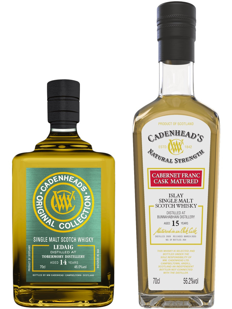 Cadenheads Ledaig 14yo Original Collection February 2025 & Cadenheads Bunnahabhain 15yo Authentic Collection March 2025