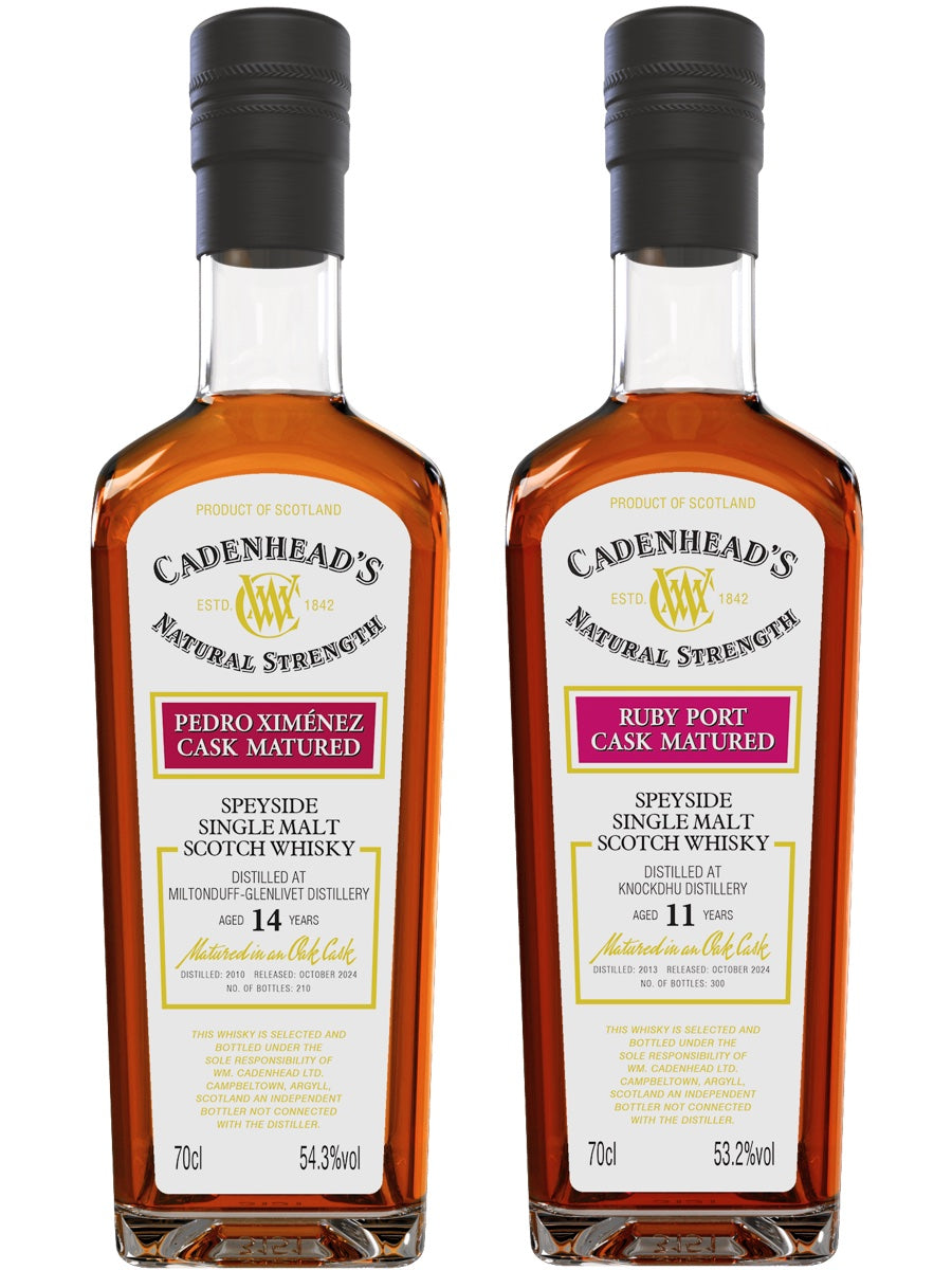 Cadenheads Miltonduff-Glenlivet 14yo Authentic Collection October 2024 & Cadenheads Knockdhu 11yo Authentic Collection October 2024