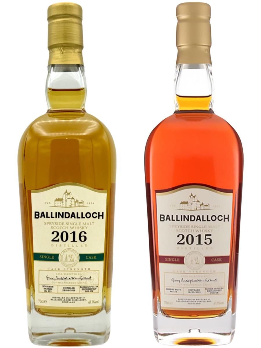 Ballindalloch 2016 Cask #235 & Ballindalloch 2015 Cask #114
