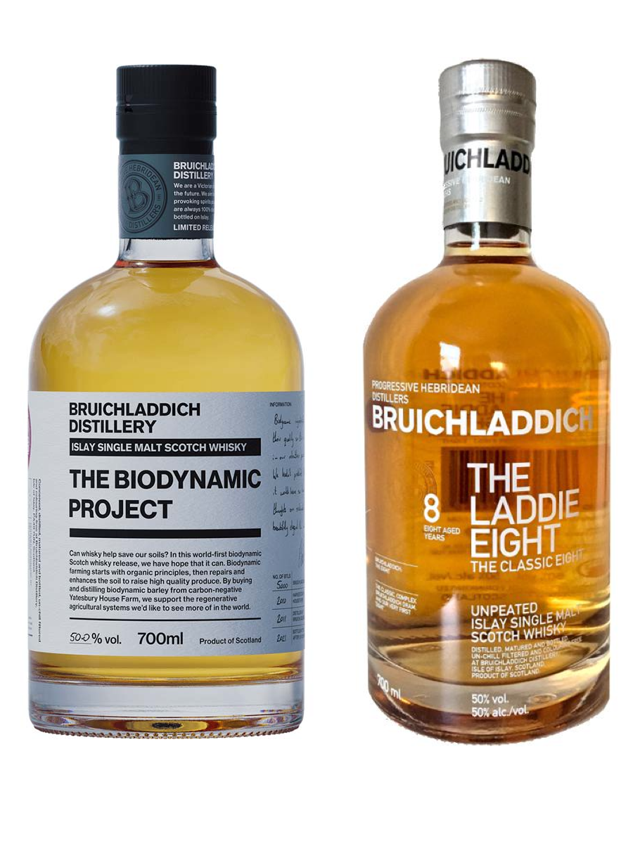 Bruichladdich Biodynamic Project & Laddie 8