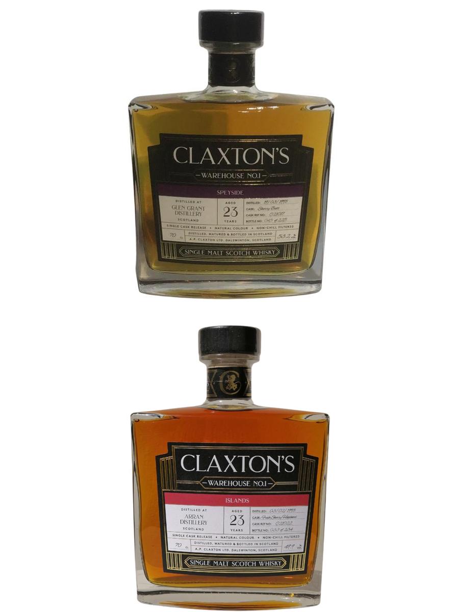 Claxton’s Glen Grant Cask C21017 & Claxton’s Arran Cask C21022