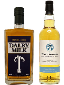 Master of Malt’s Dalry Milk Whisky (North British) & Watt Whisky Dumbarton 22yo