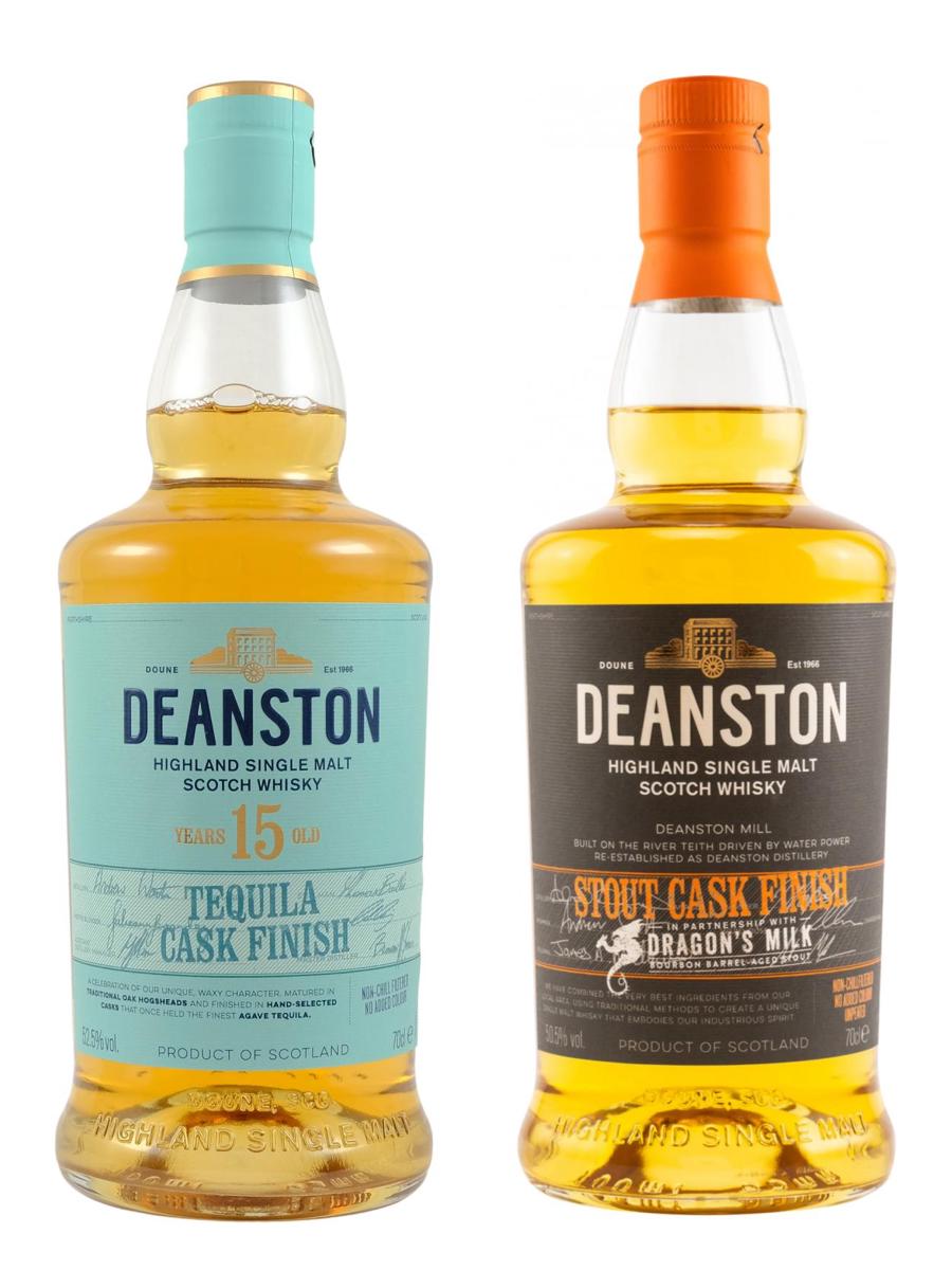 Deanston 15yo Tequila Cask Finish & Deanston Dragon’s Milk