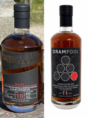 Dramfool Mad Hut 10yo Cask #169 (Vinho de Naranja) & Dramfool GlenAllachie 11yo Cask #9900106