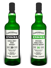 Cadenhead’s Enigma Irish Whiskey 10yo & Cadenhead’s Enigma Speyside 16yo