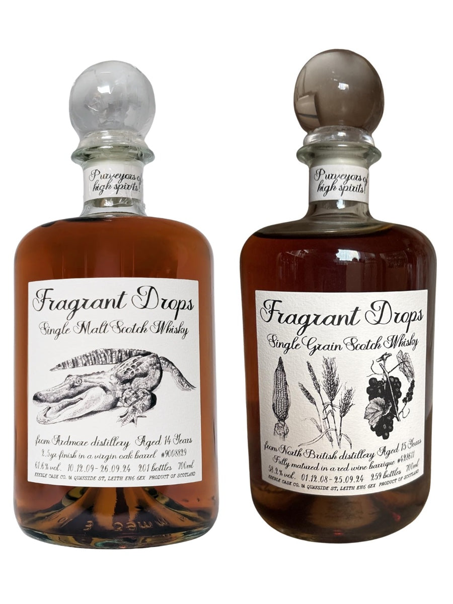 Fragrant Drops North British 2008 Cask #428611 & Fragrant Drops Ardmore 2009 Cask #9008829