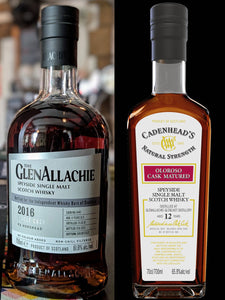 GlenAllachie 2016 8yo cask #6442 (Bottled for IWBOS) & Cadenheads GlenAllachie-Glenlivet 12yo Authentic Collection April 2025