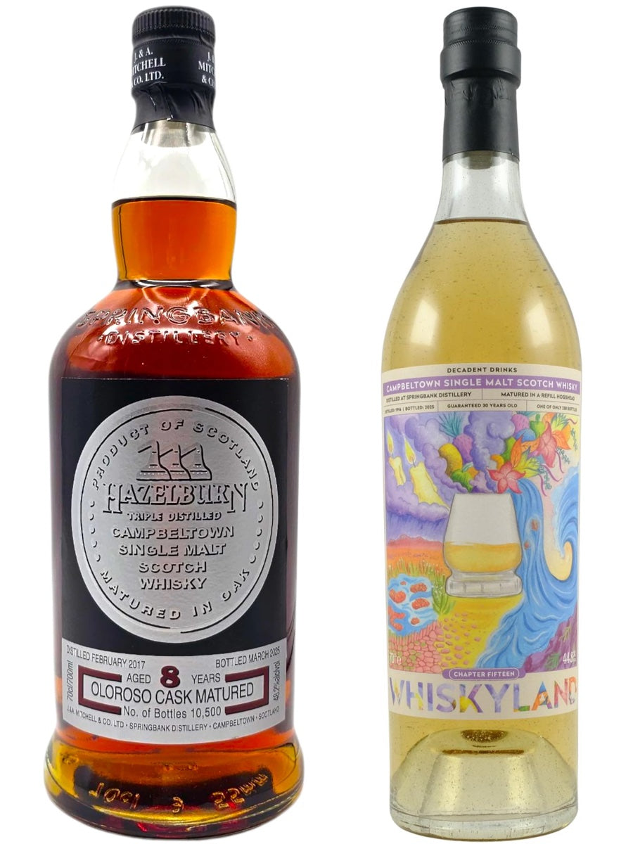Hazelburn 8yo Sherry Wood 2025 & Whiskyland Chapter Fifteen - Springbank 30yo