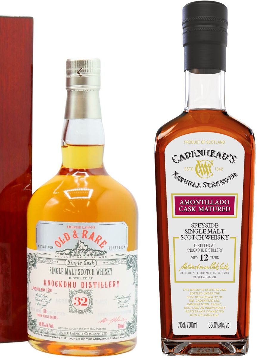 Knockdhu Old & Rare Single Cask #57030 & Cadenhead Knockdhu 12 Year Old (Authentic Collection October 2025)