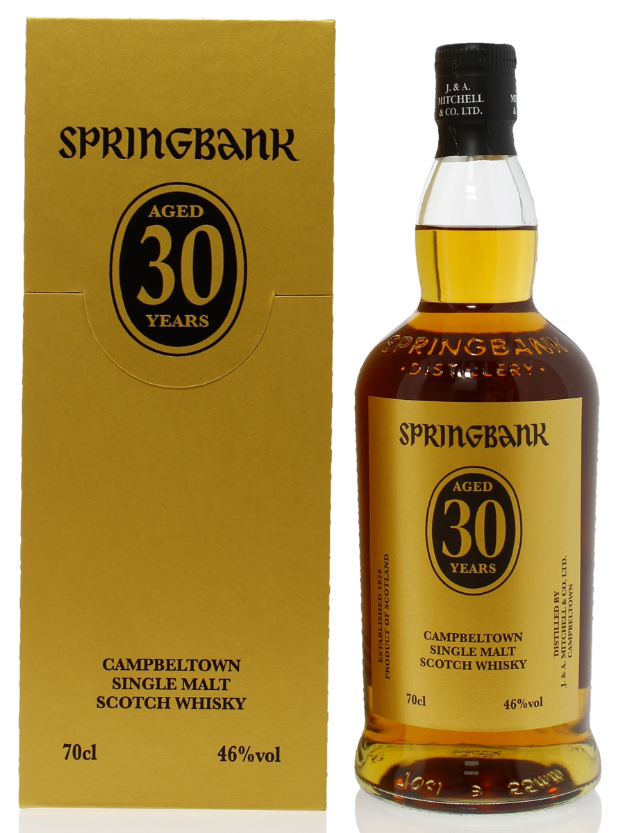 Springbank 30 (2024 Release) & Springbank Duty Paid Sample Warehouse 5 Rotation 312 7yo Refill Burgundy