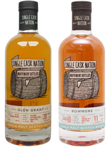 Single Cask Nation Glen Grant 20yo Cask #192741 & Single Cask Nation Bowmore 11yo Cask #160490