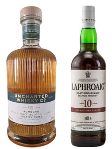 Rumours Chapter 3 14yo Uncharted Whisky & Laphroaig 10 Year Old Sherry Oak Finish