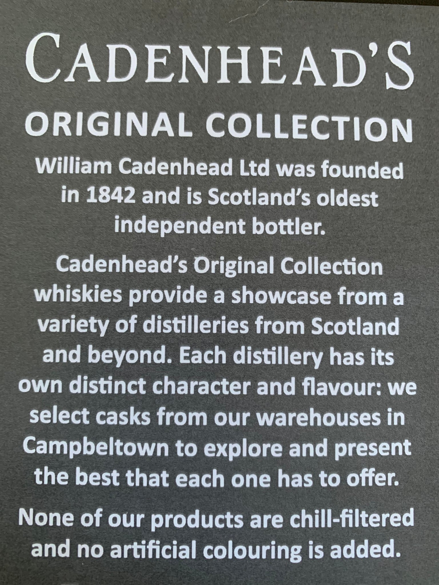 Cadenhead’s Original Collection: February 2022