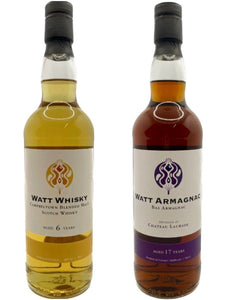 Watt Whisky 6yo blended malt (Campbeltown) & Watt Armagnac Chateau Laubade 17yo